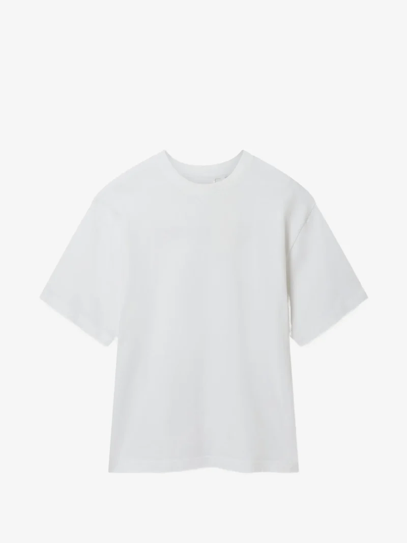 Tricou Axel Arigato Baseline logo-embroidered alb