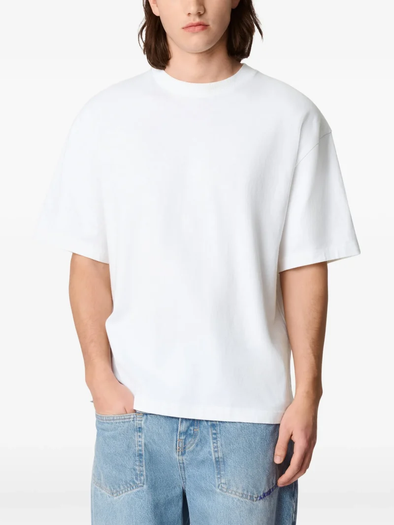 Tricou Axel Arigato Baseline logo-embroidered alb - imagine 5