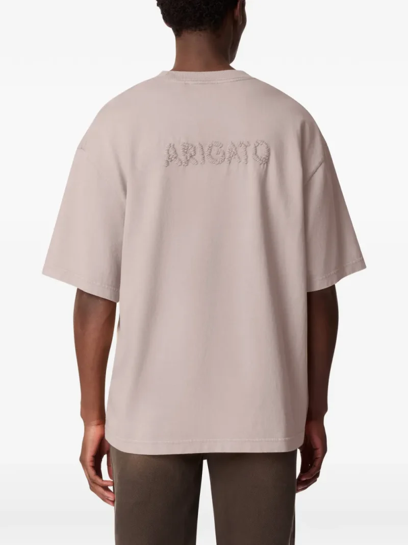 Tricou Axel Arigato crew-neck bej - imagine 4