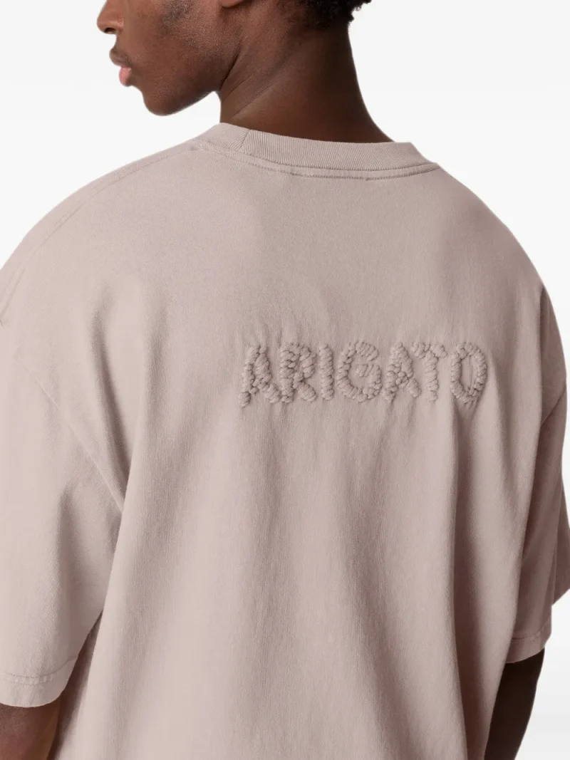 Tricou Axel Arigato crew-neck bej - imagine 3