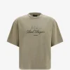 Tricou Axel Arigato logo-print washed verde
