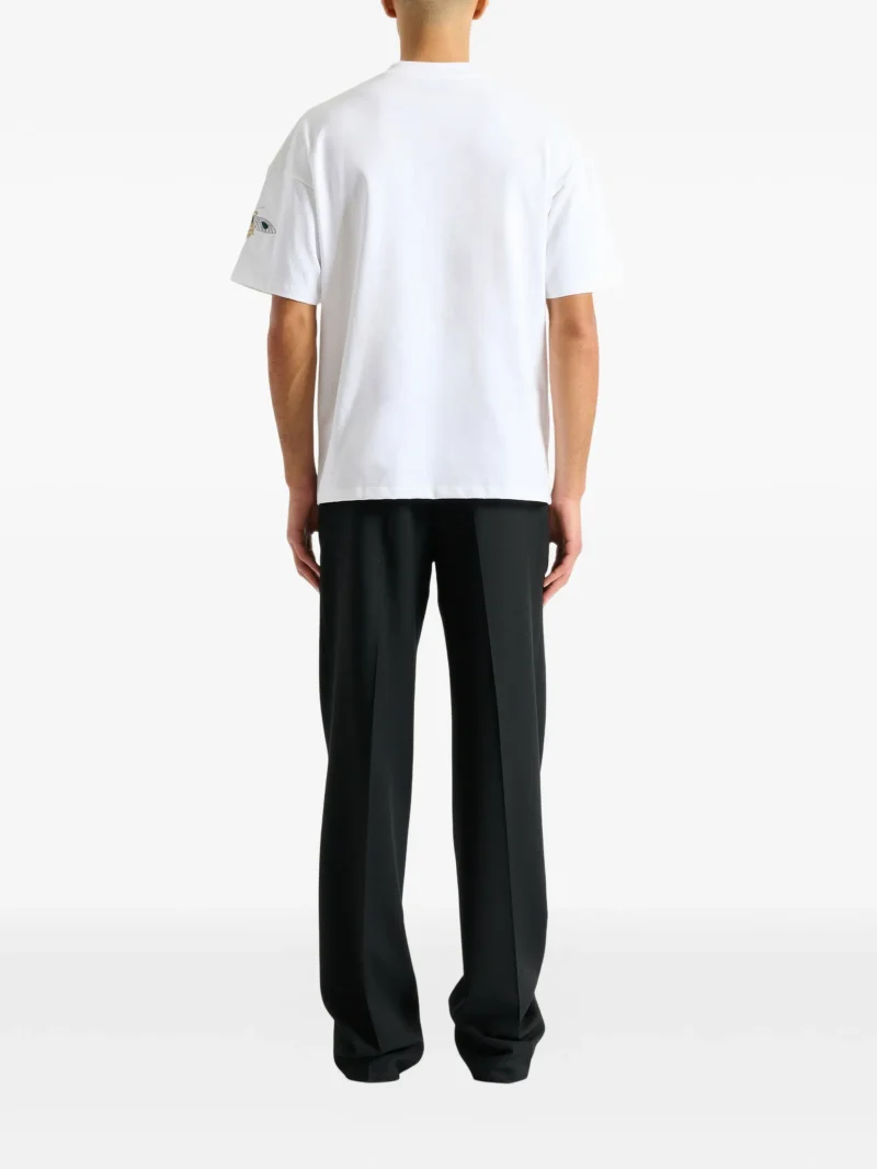 Tricou Balmain embroidered Balmain Insect alb - imagine 6