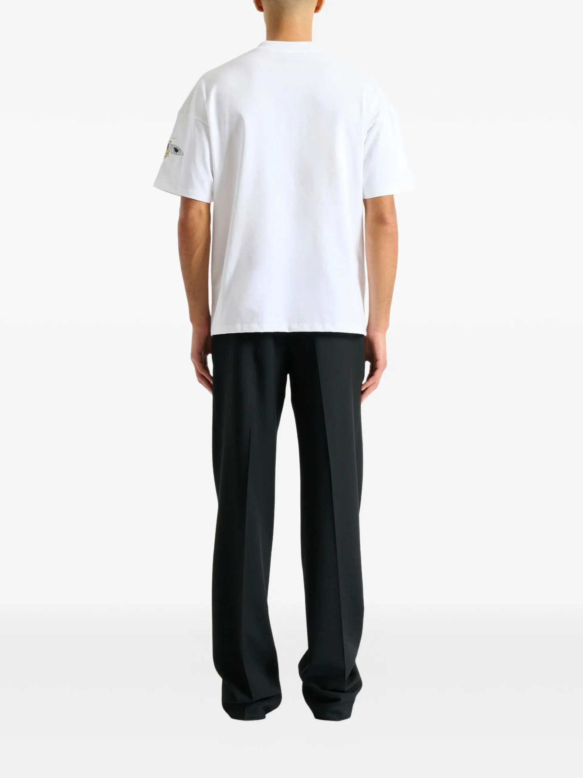 Tricou Balmain embroidered Balmain Insect alb - imagine 6