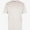 Tricou Eleventy crew-neck bej