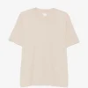 Tricou Eleventy crew-neck bej