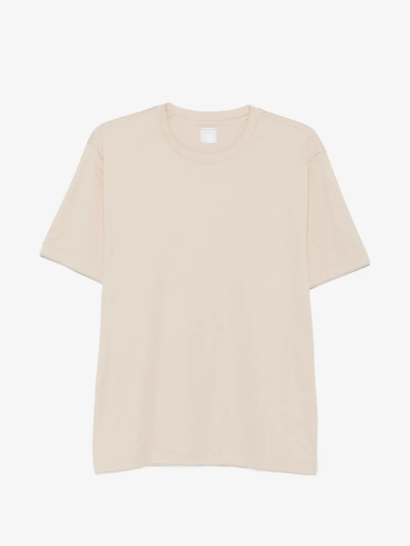 Tricou Eleventy crew-neck bej