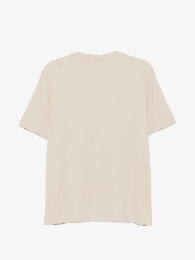 Tricou Eleventy crew-neck bej - imagine 3