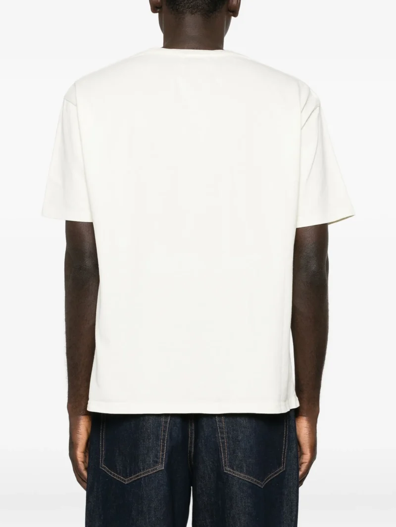 Tricou RHUDE Slip graphic-print alb - imagine 3