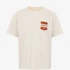 Tricou RHUDE logo-print alb
