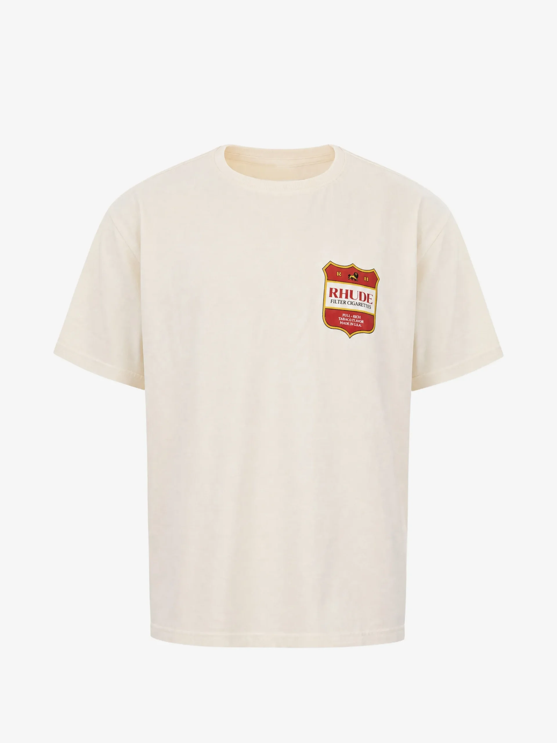 Tricou RHUDE logo-print alb