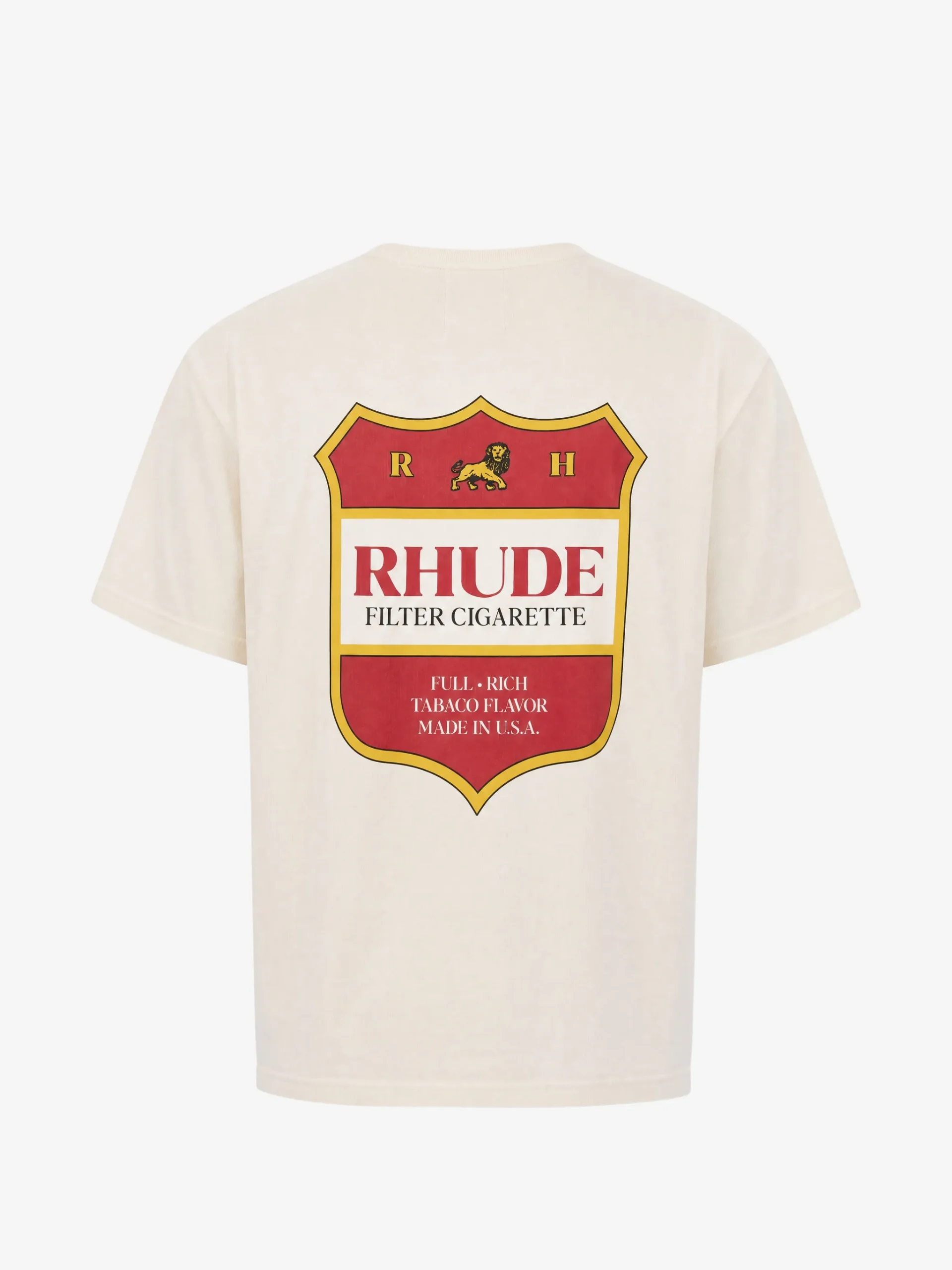 Tricou RHUDE logo-print alb - imagine 3
