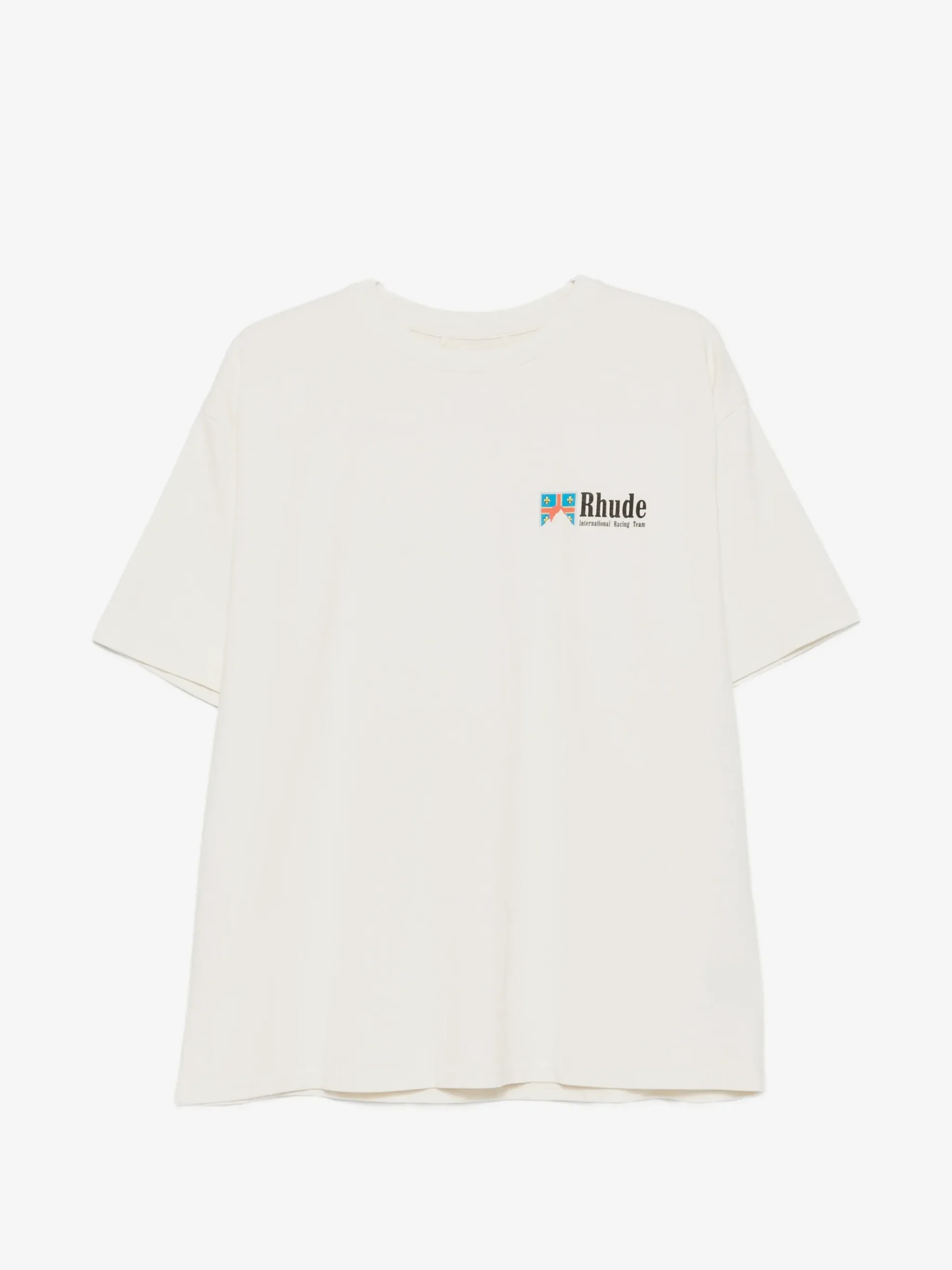Tricou RHUDE logo-print alb