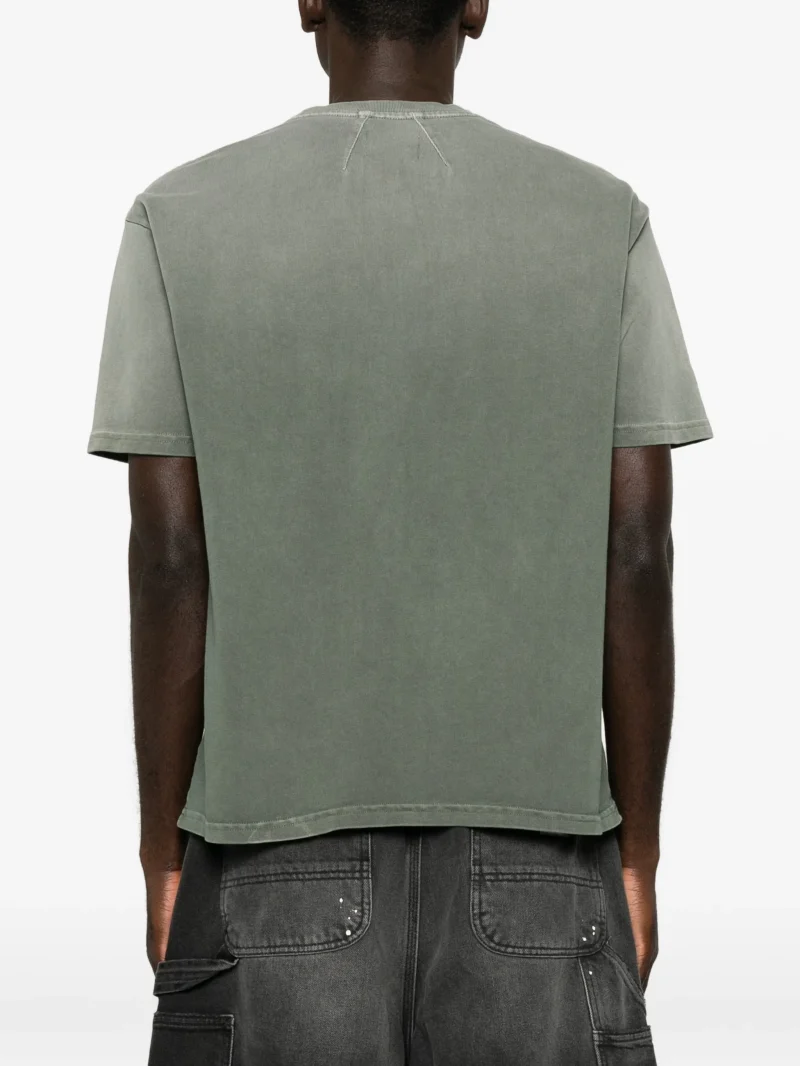 Tricou RHUDE logo-print pocket verde - imagine 4