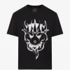 Tricou Y-3 Yaksha graphic-print negru
