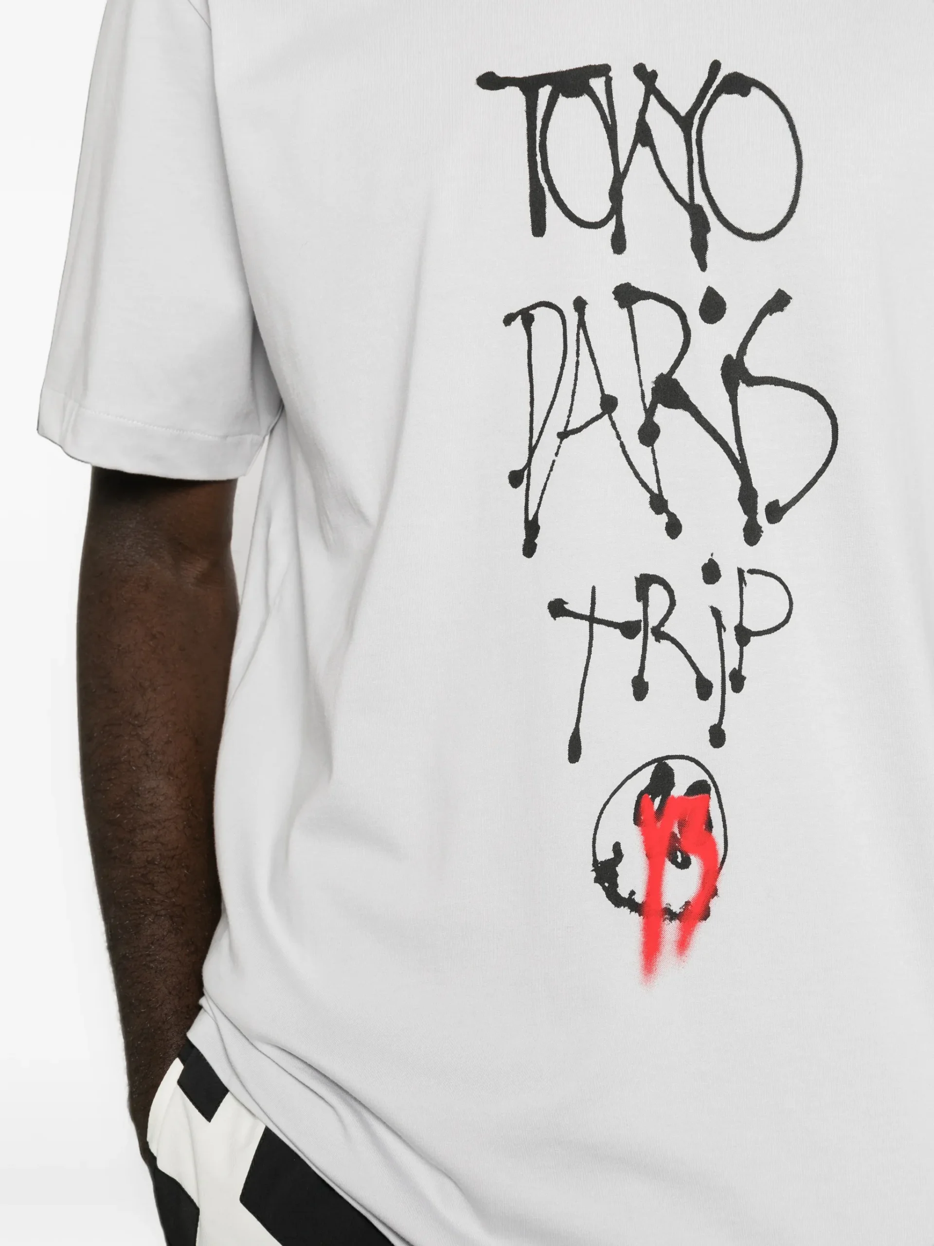 Tricou Y-3 crew-neck alb - imagine 3