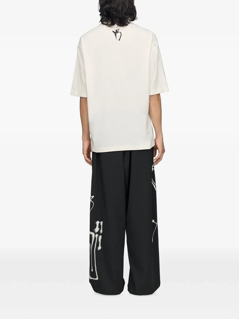 Tricou Y-3 graphic-print alb - imagine 6