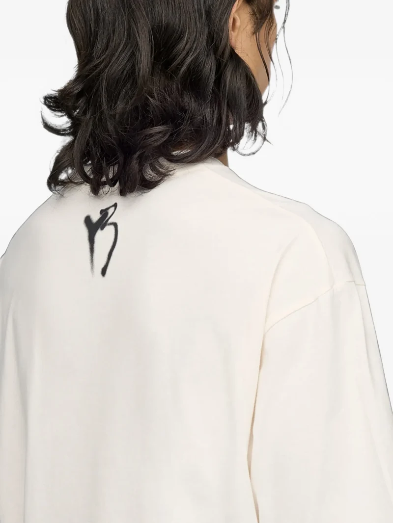 Tricou Y-3 graphic-print alb - imagine 4