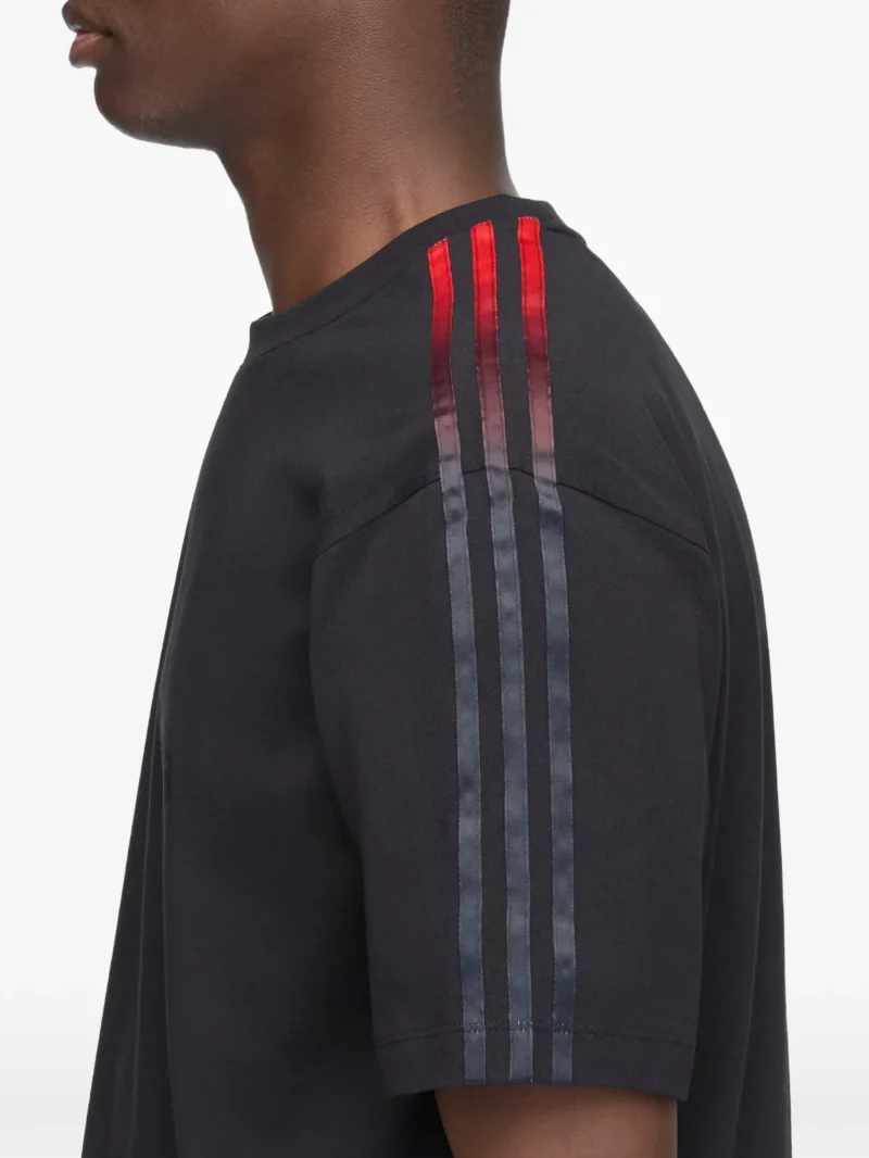 Tricou Y-3 logo-print negru - imagine 3