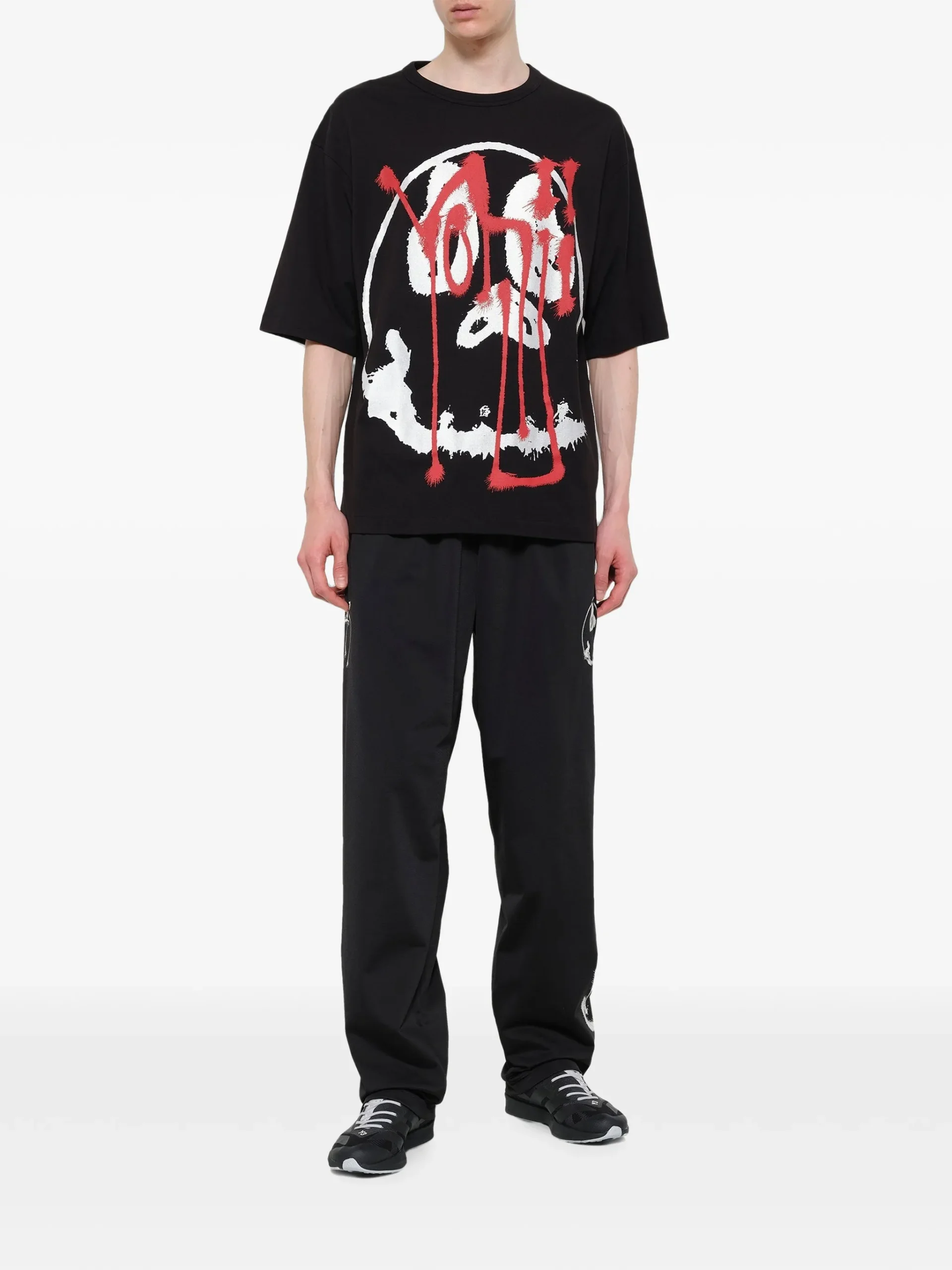 Tricou Y-3 skull graphic negru - imagine 2