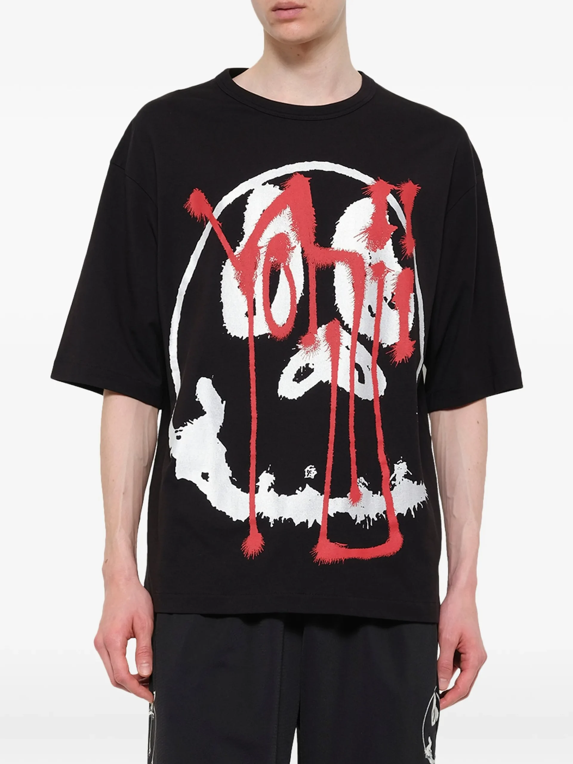 Tricou Y-3 skull graphic negru - imagine 5