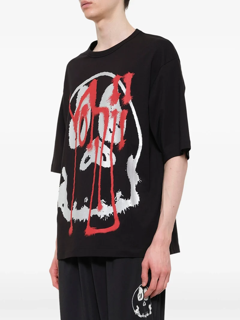 Tricou Y-3 skull graphic negru - imagine 4