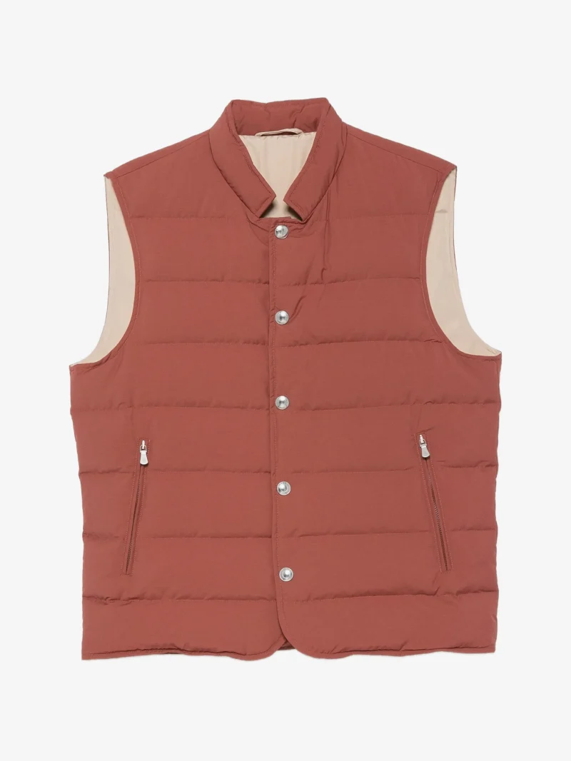 Vesta Eleventy quilted high-neck maro