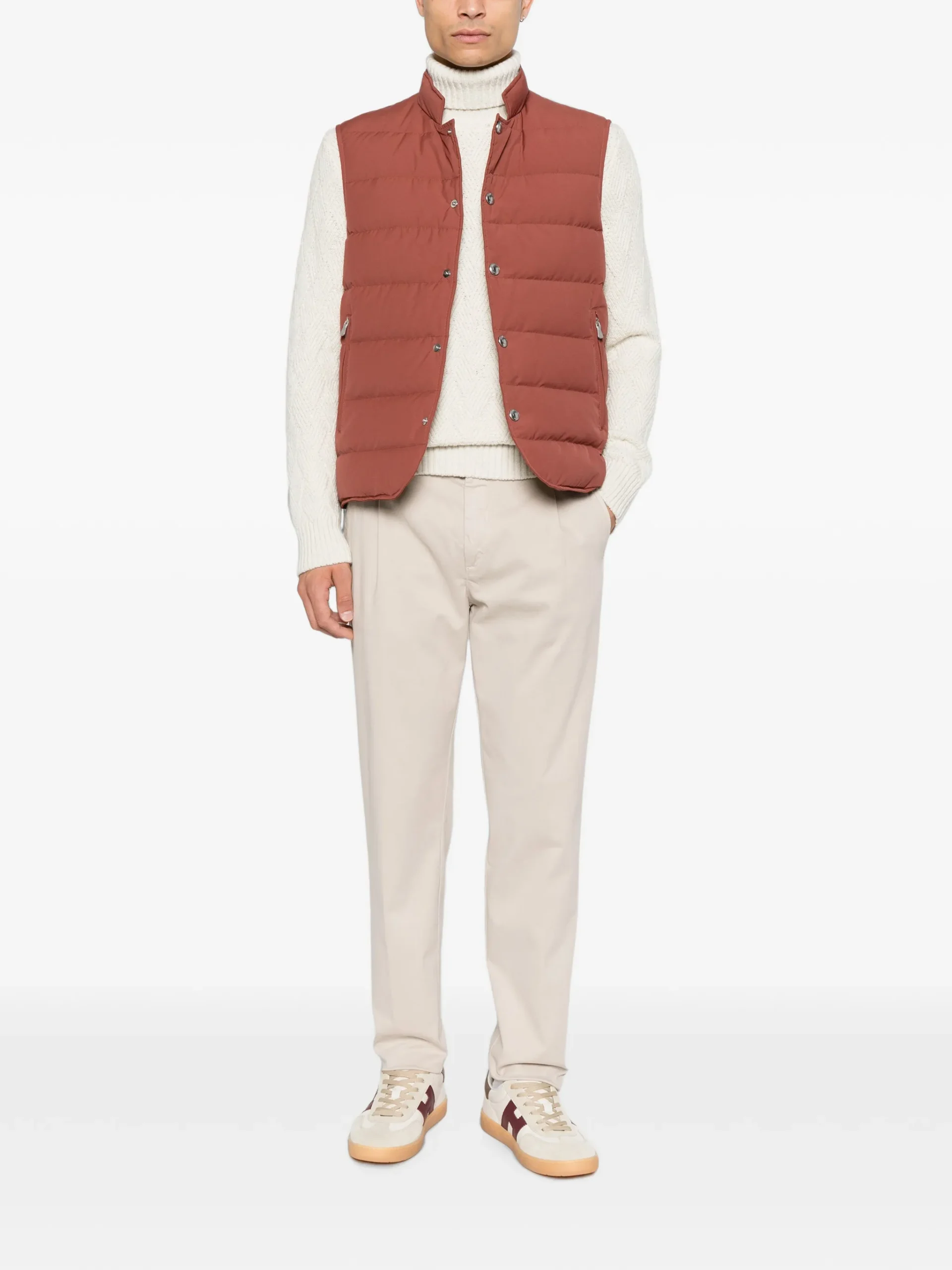 Vesta Eleventy quilted high-neck maro - imagine 2
