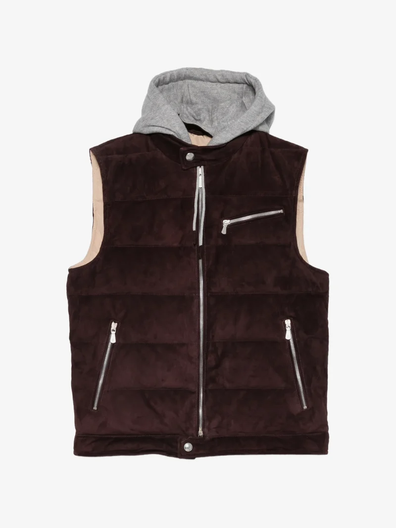 Vesta Eleventy quilted hooded maro