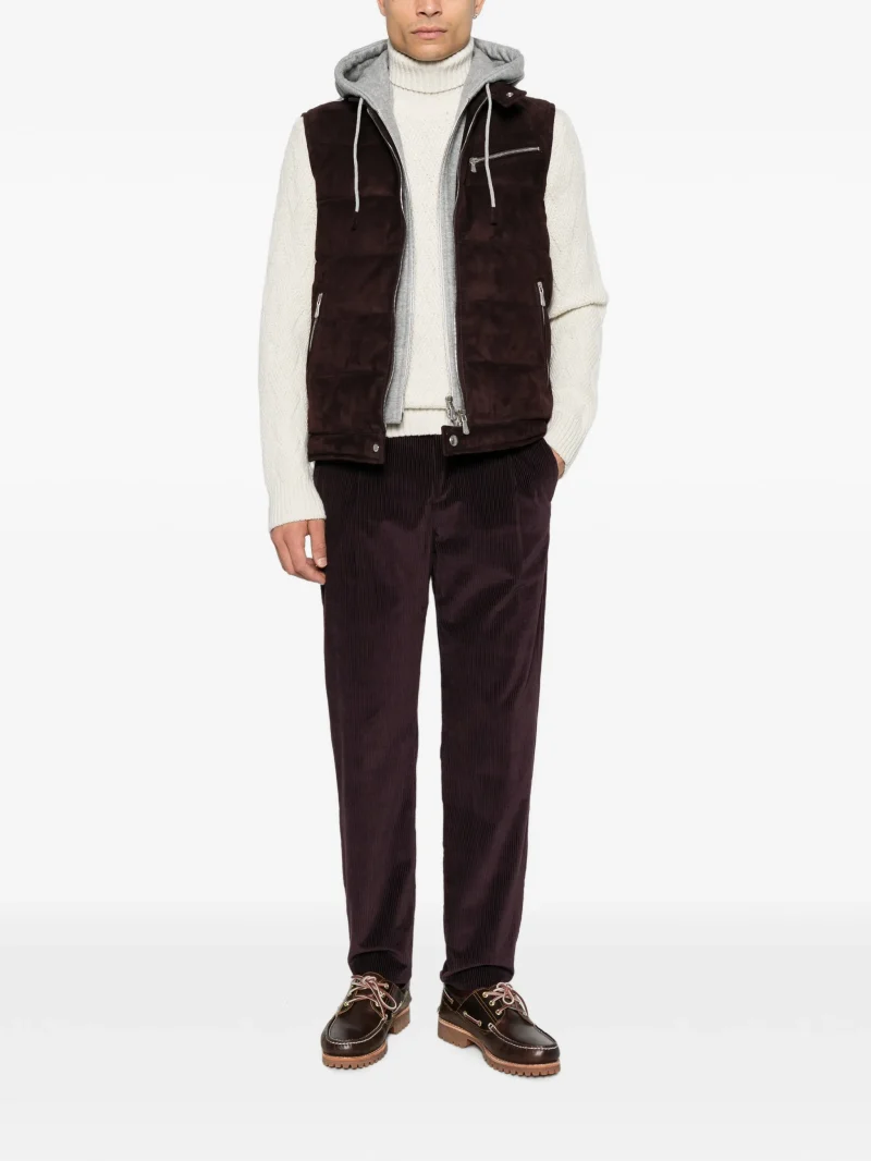 Alternative view of Vesta Eleventy quilted hooded maro