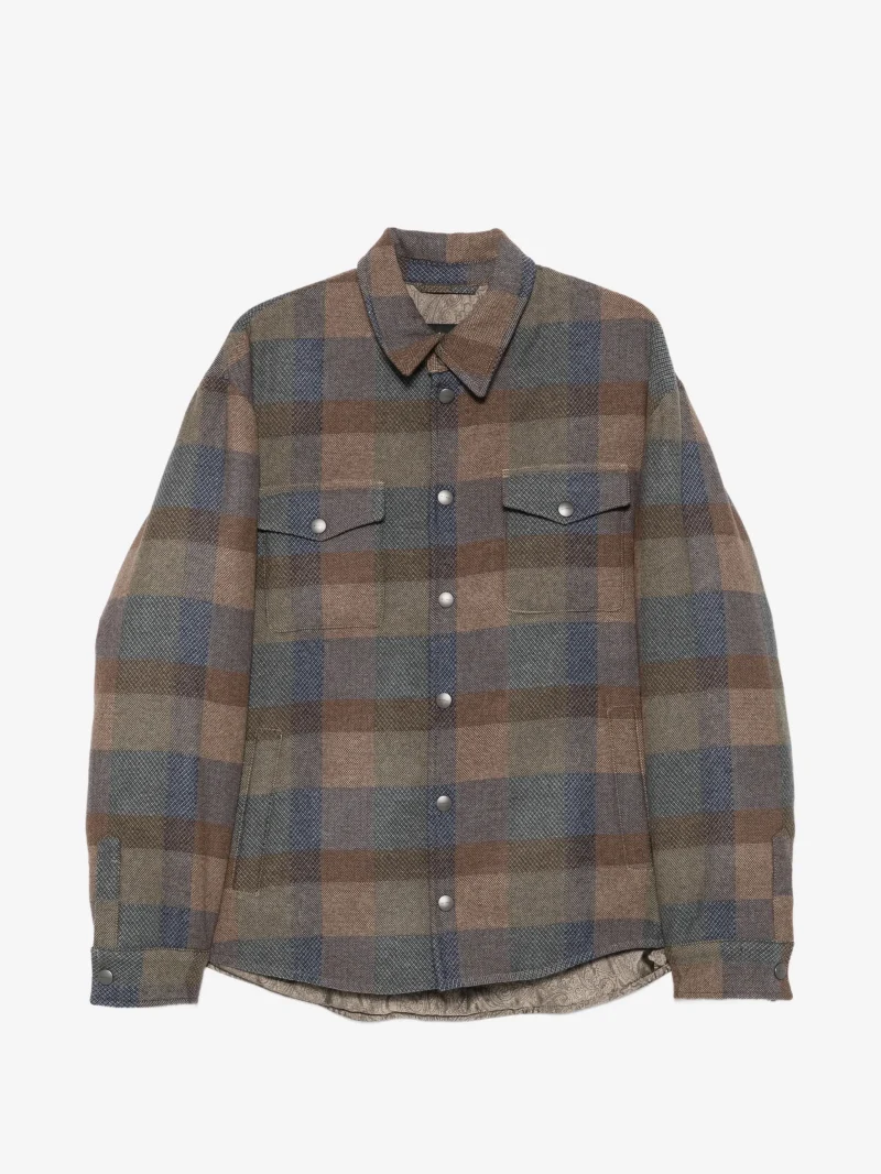 Camasa ETRO Check-Pattern Button-Up maro