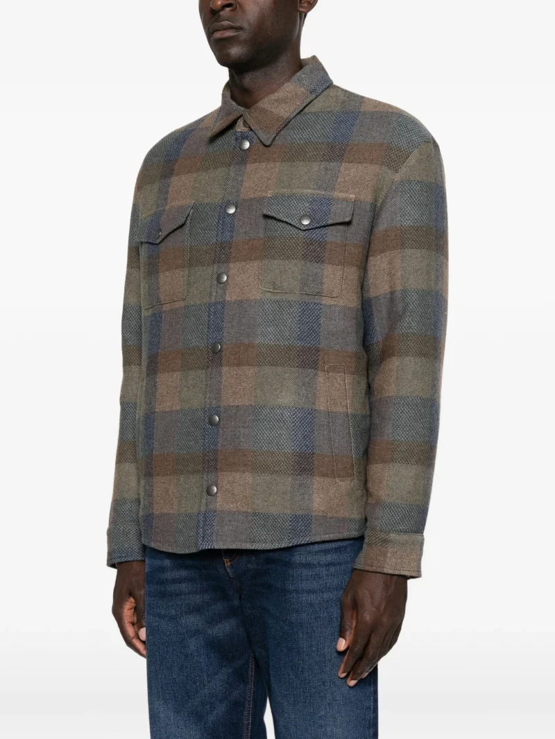 Alternative view of Camasa ETRO Check-Pattern Button-Up maro