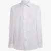Camasa ETRO Cotton Jacquard alb