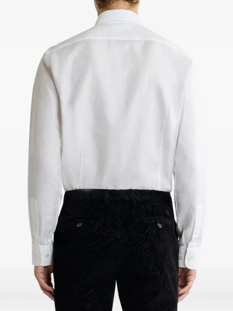Alternative view of Camasa ETRO Cotton Jacquard alb