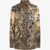 Camasa ETRO Paisley Leopard-Print maro