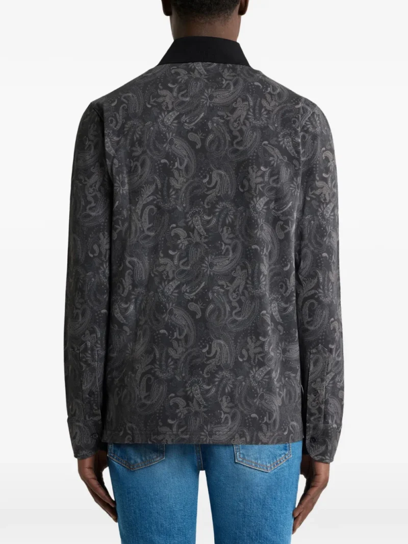 Alternative view of Camasa ETRO Paisley-Print polo gri