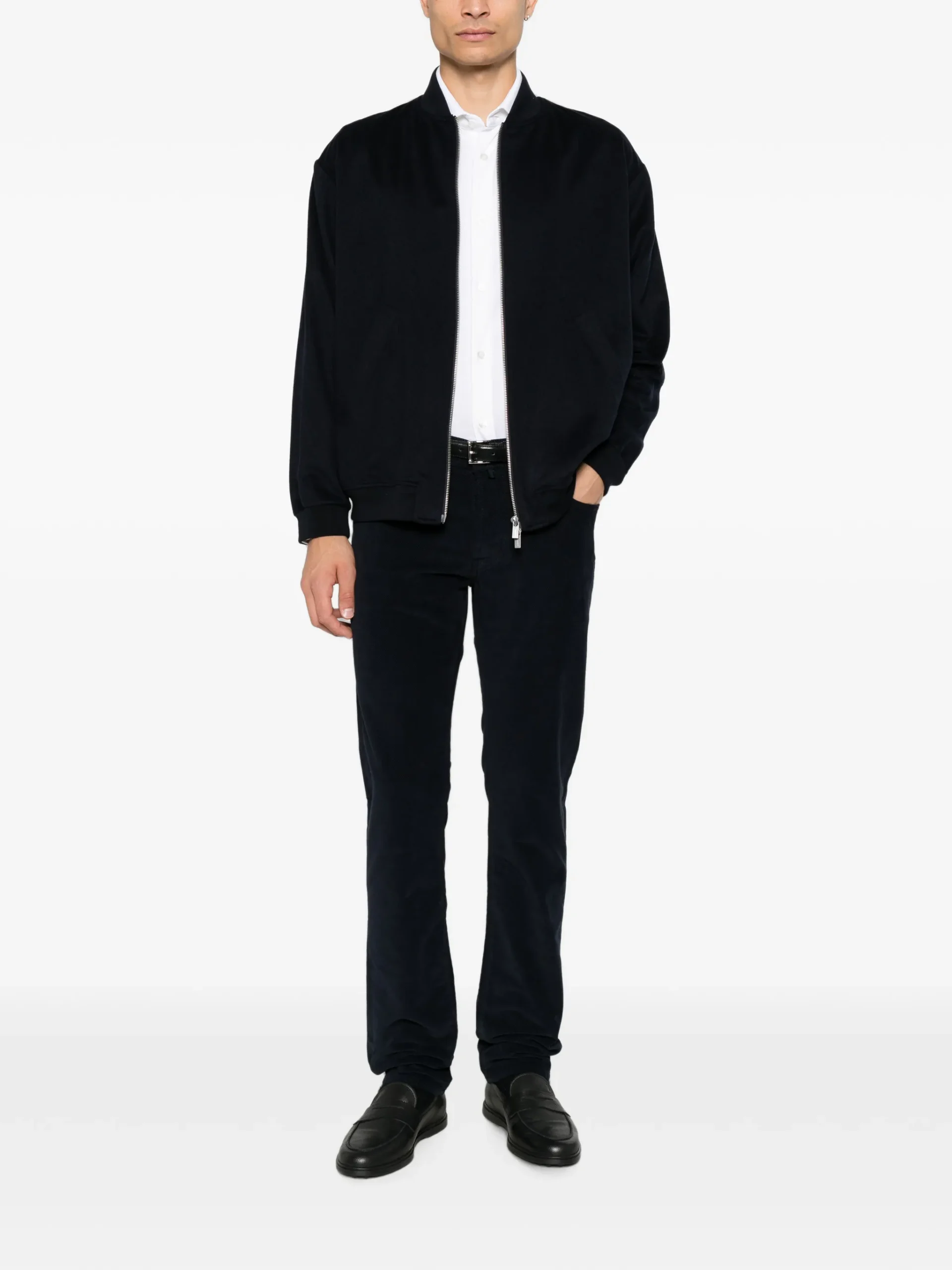Camasa Jacob Cohen Long-Sleeve alb - imagine 4