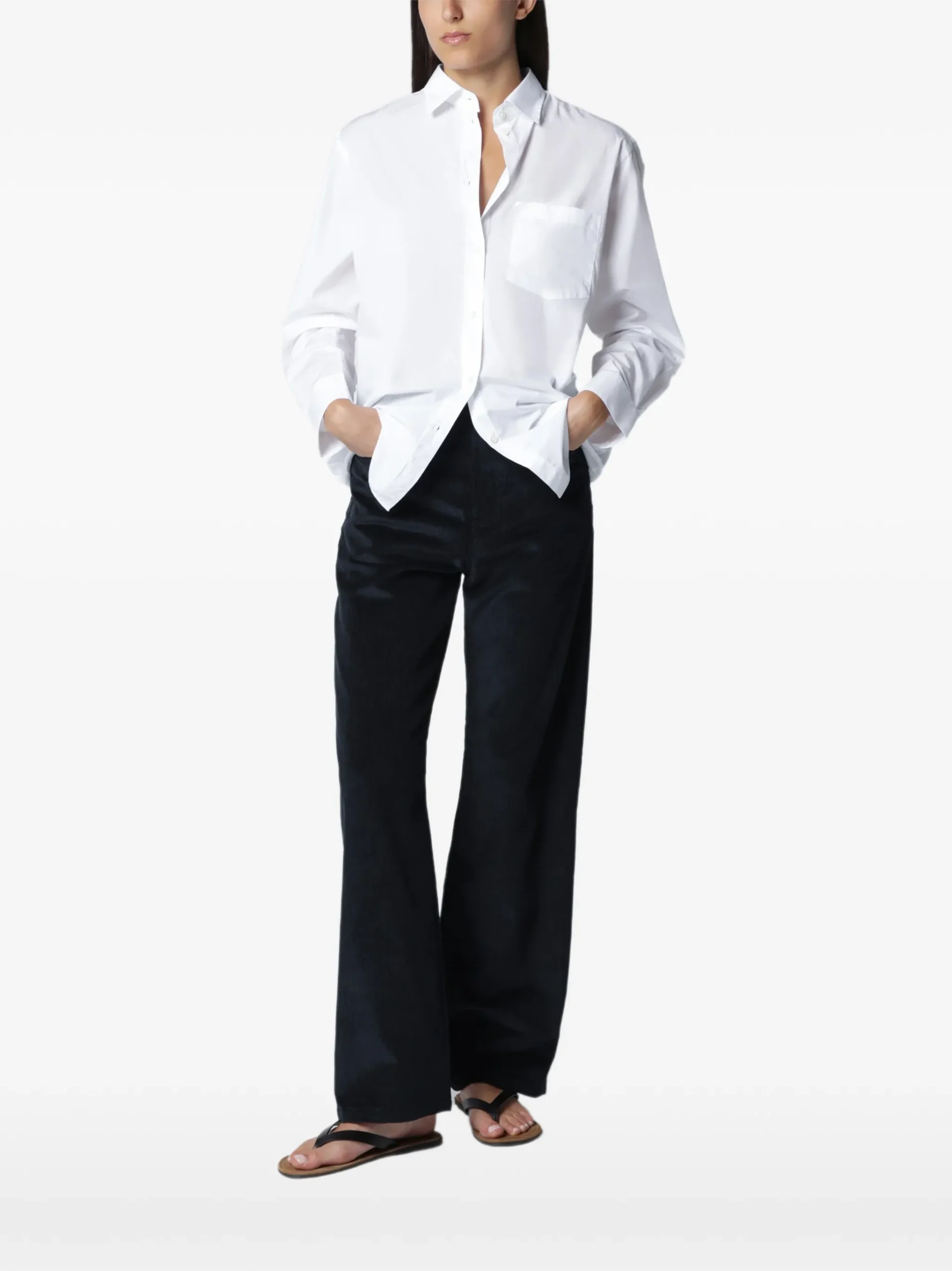 Camasa Rohe Chest-Pocket alb - imagine 3
