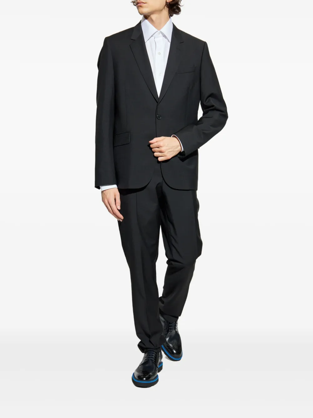 Camasa Tom Ford Button-Down Long-Sleeve alb - imagine 5