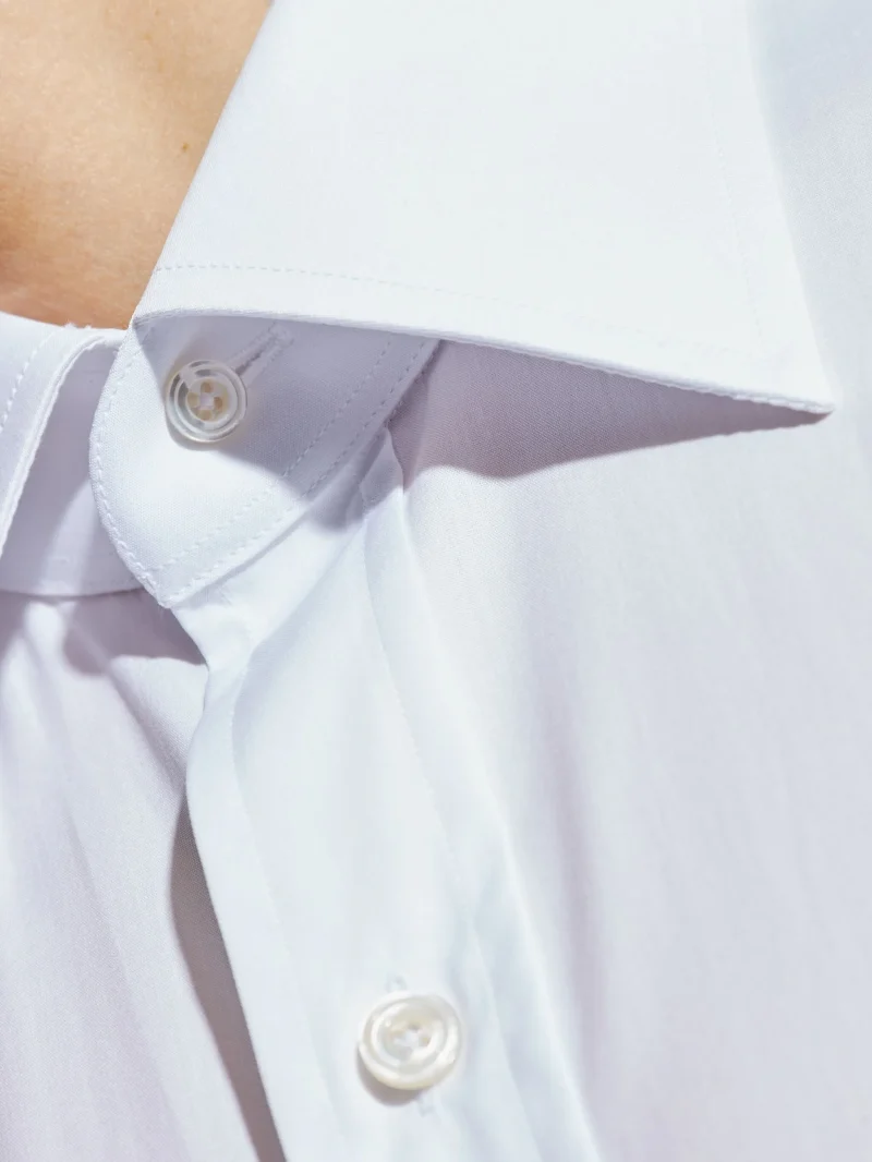 Camasa Tom Ford Button-Down Long-Sleeve alb - imagine 4