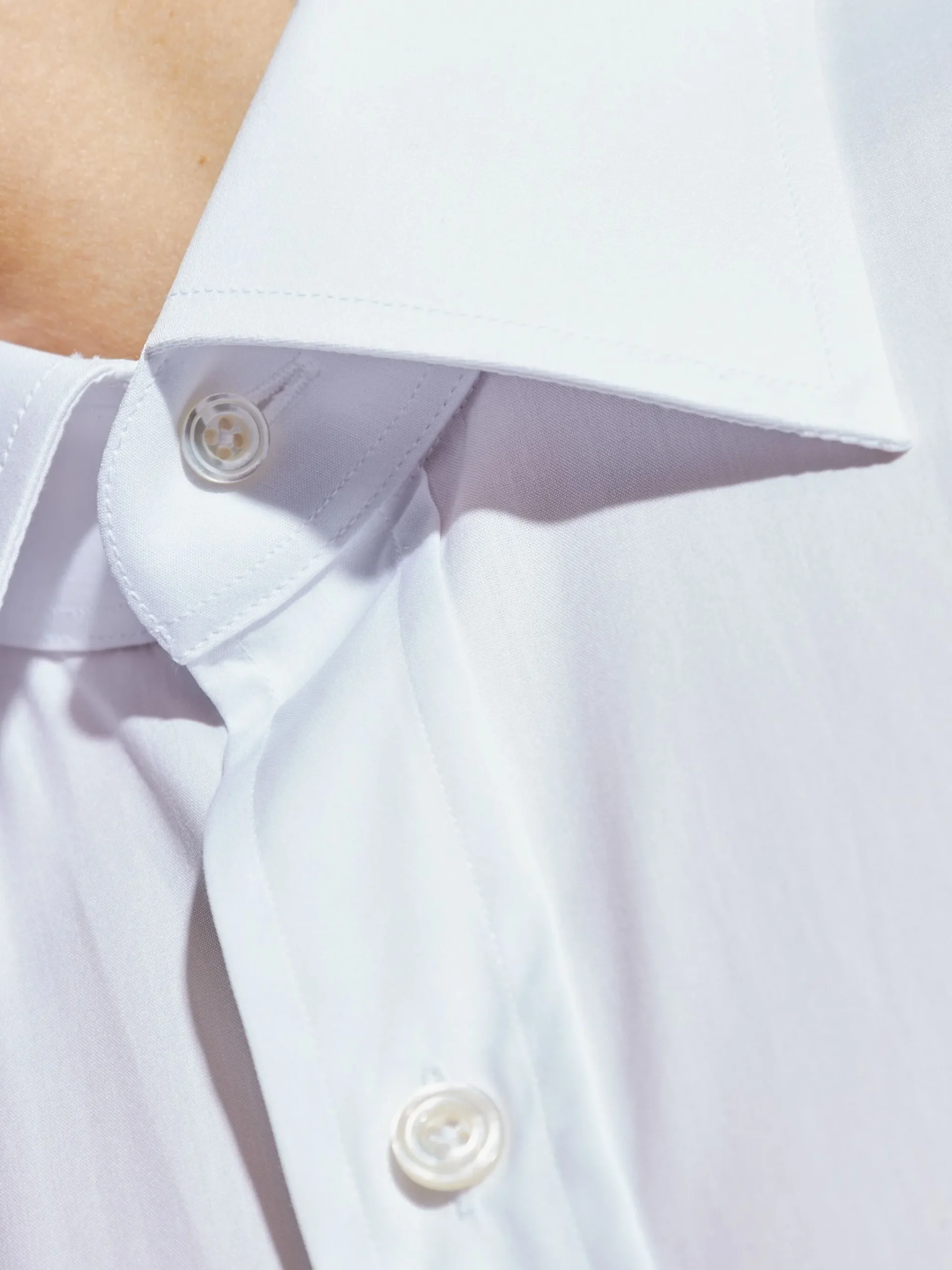 Camasa Tom Ford Button-Down Long-Sleeve alb - imagine 4