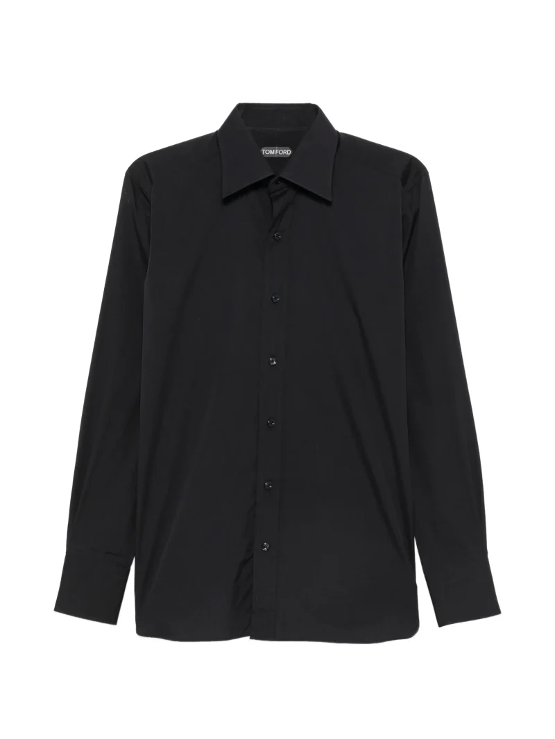 Camasa Tom Ford Button-Down Long-Sleeve negru