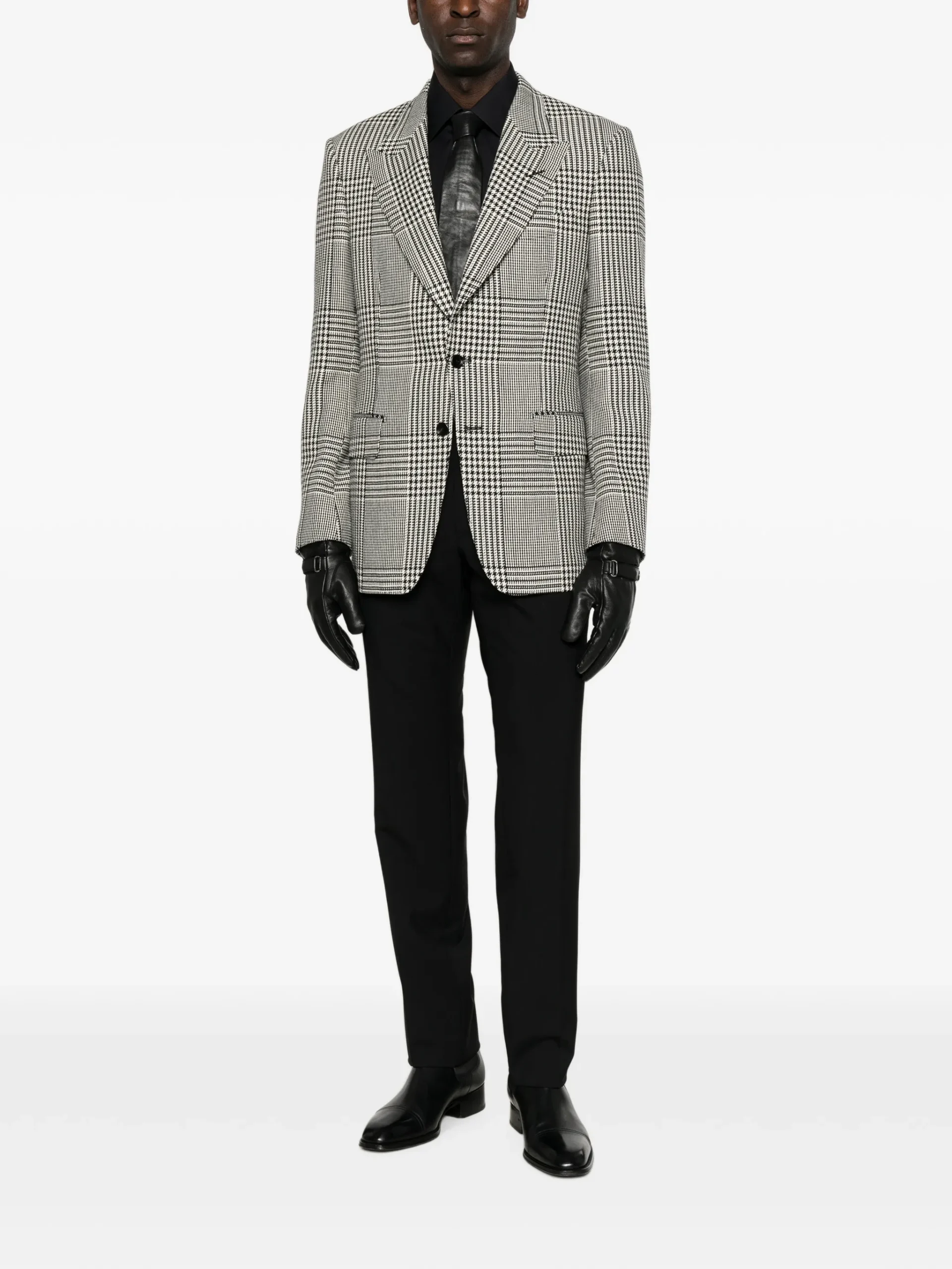Camasa Tom Ford Button-Down Long-Sleeve negru - imagine 4