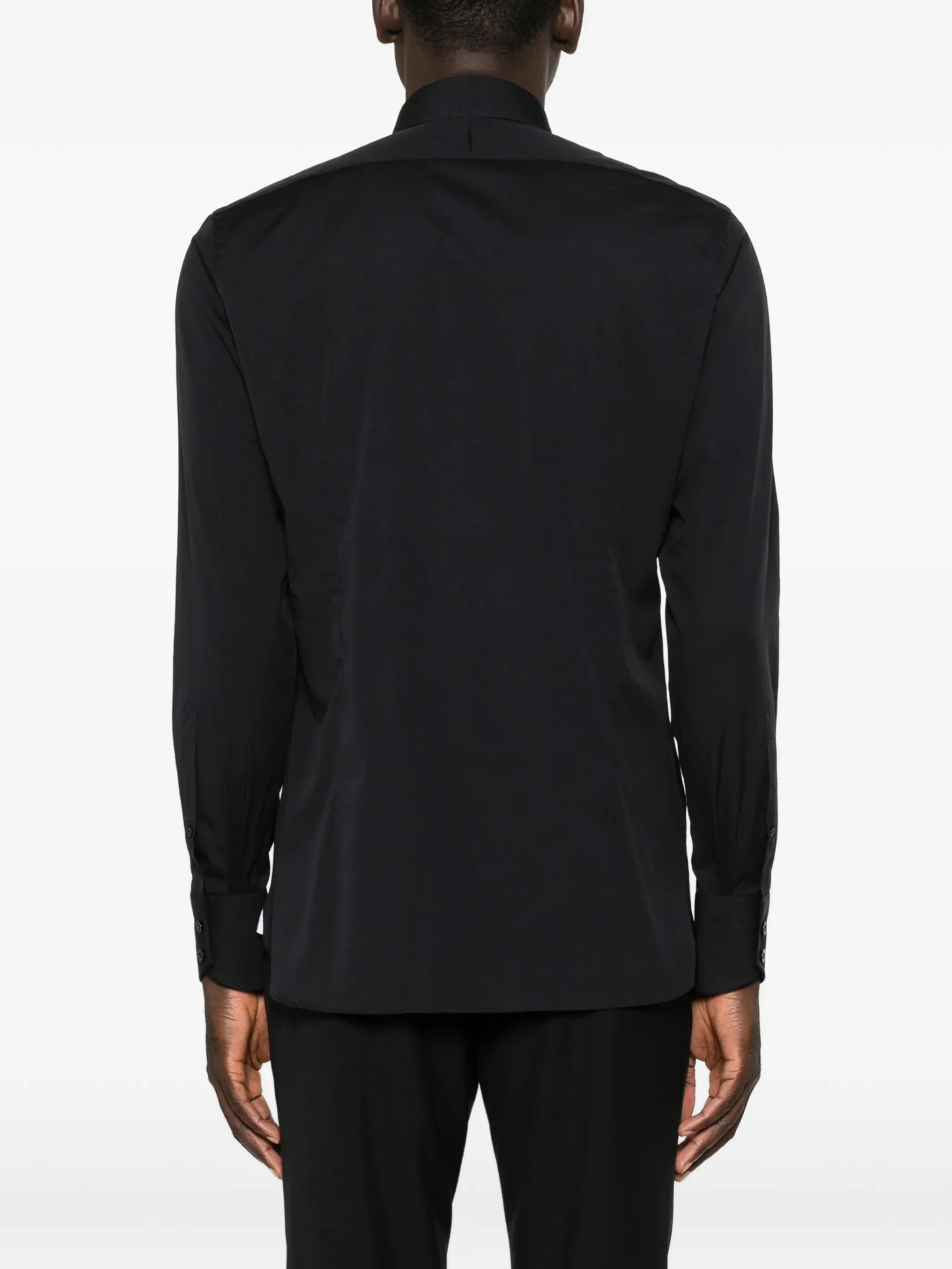 Camasa Tom Ford Button-Down Long-Sleeve negru - imagine 2