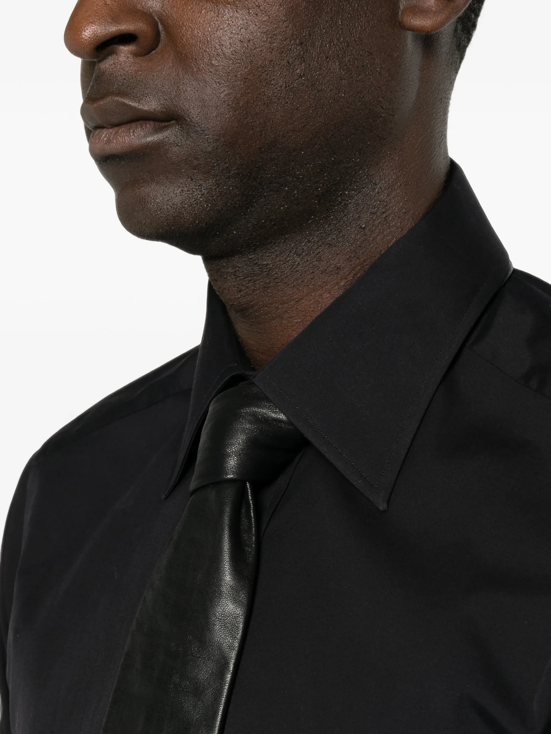Camasa Tom Ford Button-Down Long-Sleeve negru - imagine 5