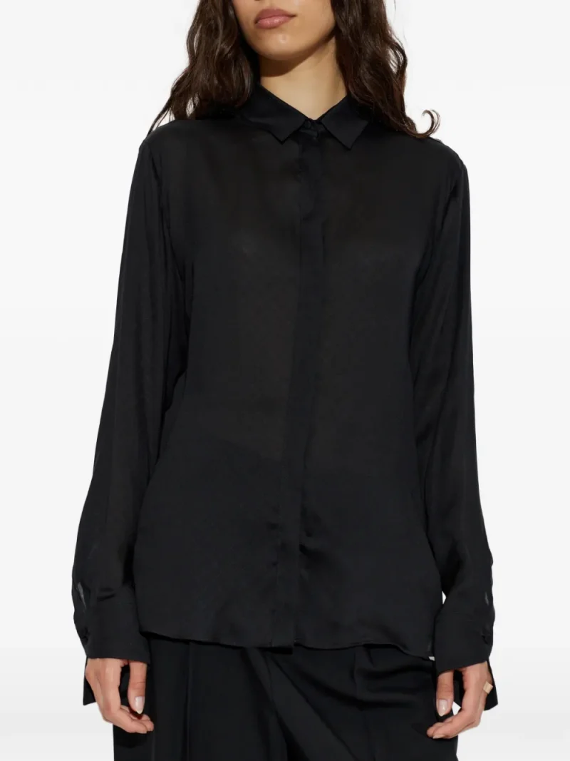 Camasa Tom Ford Silk negru - imagine 3