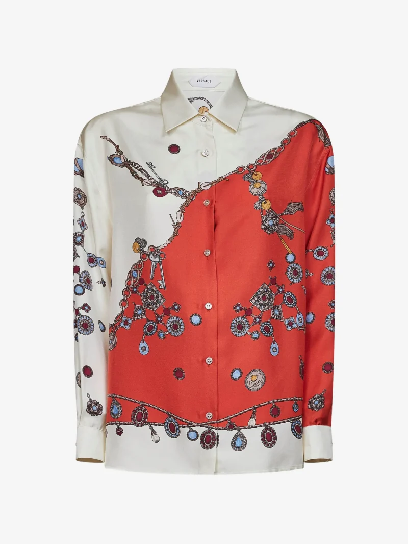 Camasa Versace Stolen Jewels multicolor
