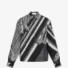 Camasa Versace Tassel-Print Silk  negru