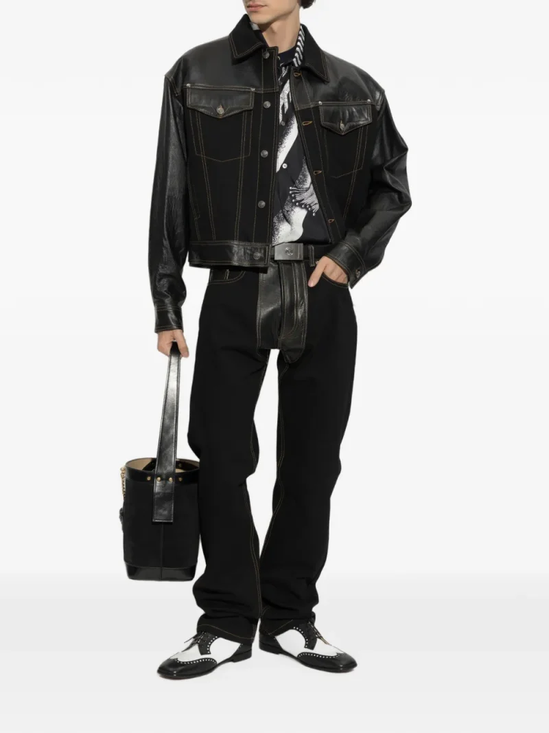 Camasa Versace Tassel-Print Silk  negru - imagine 4