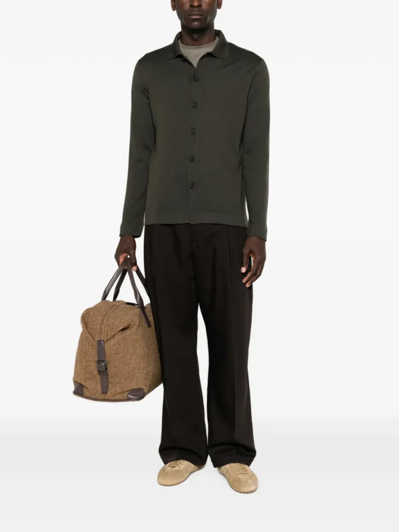 Cardigan Gran Sasso Button-up gri - imagine 4