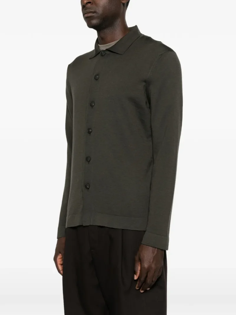 Cardigan Gran Sasso Button-up gri - imagine 3